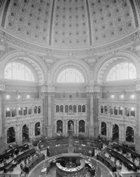 Lesesaal Rotunde, Library of Congress, Washington, D.C., ca. 1904